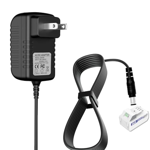 Replacement for Snow Joe & Sun Joe 24V Quick Charger - 24VCHRG-QC iON+ Compatible with iBAT24/24VBAT Series, 24V Lithium Battery Charger, AC Adapter, Fast Charge