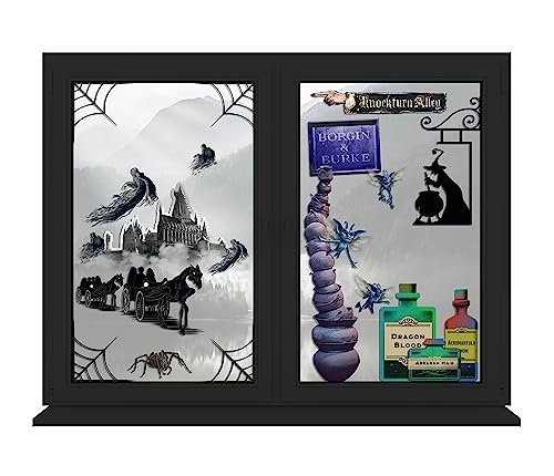 Stickers fenêtre Harry Potter pour illuminer votre décoration de maison le soir d'Halloween
