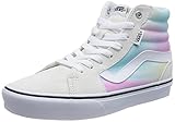 Vans Sidestripe Branding Vans Damen Filmore Hi Sneaker, Chroma Blur Multi White, 39 EU