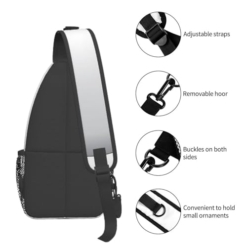 Bolso Deportivo Sling para Pecho Negro miniatura 4