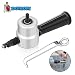 DOMOM Zipbite - Nibbler Cutter Drill Attachment Double Head Metal Sheet (Silver)