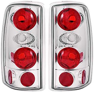Anzo USA 211008 Chevrolet/GMC Chrome Tail Light Assembly - (Sold in Pairs)