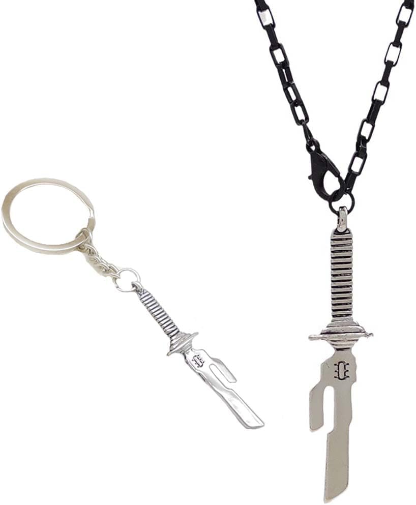 YannasaToji Fushiguro Sword Necklace Anime Jujitsu Kaisen Toji Sword Cosplay Bracelet Accessories