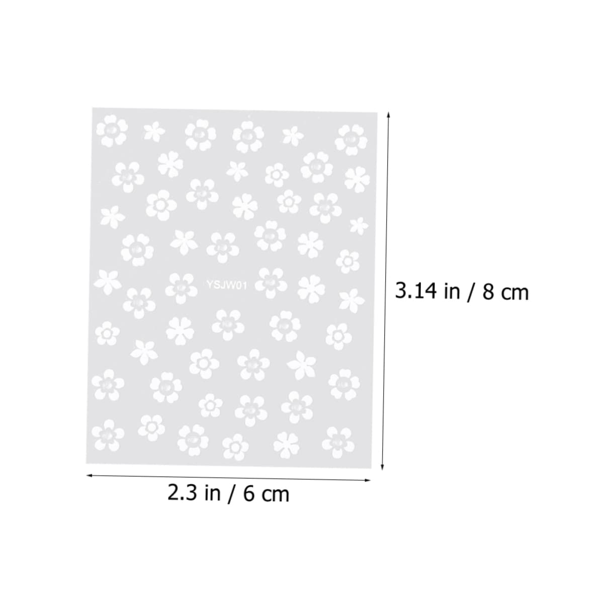 VALICLUD 5 Set Adesivi Per Unghie Fiori Giapponesi Nail Art Stickers Per Decorazioni Manicure Facili E Pratiche 30 Fogli*5