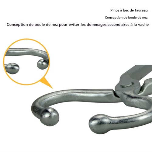 Alicates de morro para toros y pinza bovina de acero inoxidable para ganadería y ranchos 6