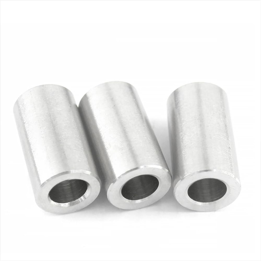 Inner Diameter 17mm 18mm 20mm 304 Stainless Steel Sleeve Bushing Bearing Waterproof and Rustproof High Intensity(17x25x28-4Pcs)