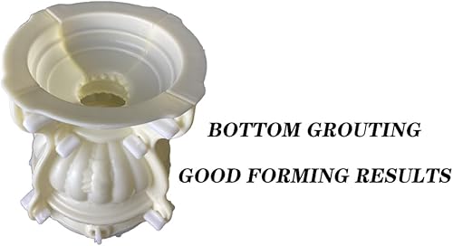 Miniatura 4 de Molde para maceta, molde de hormigón grande para hacer macetas, molde de concreto de 16.2 x 16.2 x 7.9 pulgadas, molde de maceta para decoración de