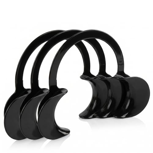 Image of LA MIERE Dental Cheek Retractor C Shape Mouth Opener Size M, Pack of 3, Black