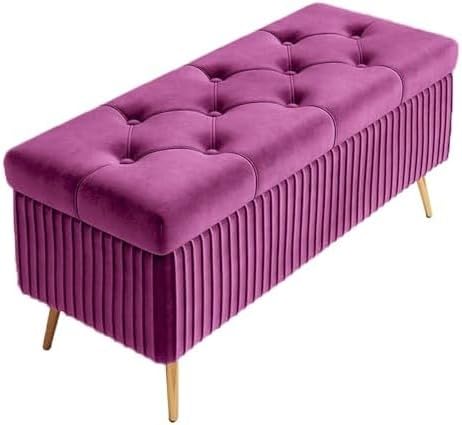 MSHGSKU Padded Storage Bench Multi Functional Entryway Bench with Storage Versatile Seating for Hallway Living Room Bedroom & Entryway nization Solution