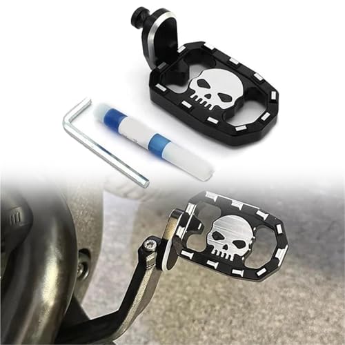 Repose-pieds qjmotor srv600 antidérapant avec pédales de frein augmentées v4