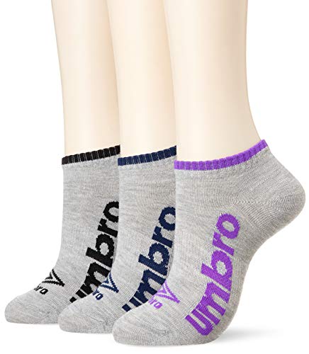 アンブロ 3Pデザインアンクルソックス UCS8941 GY グレーマルチ 19-21