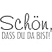 Produktbild Stempel "Schön dass du da bist!" 30 x 15 mm