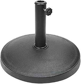 1ABOVE Heavy Duty Weather Resistant Cast Iron Effect Garden Parasol Base - For Outdoor Furniture, Canopy, Umbrella, Gazebo and Awning (12 KG)