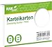 Produktbild RNKVERLAG 114770 - Karteikarten blanko weiß, DIN A7, 1 Packung à 100 Karten