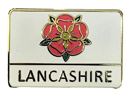 Smartbadge® Old Lancashire County Flag Enamel Gold Lapel Pin Badge