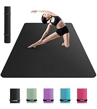Amazon | HAPBEAR ヨガマット 特大 幅広 トレーニングマット 厚め 6mm