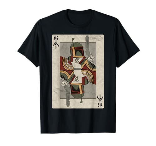 Star Wars Boba Fett Bounty Hunter Playing Card T-Shirt
