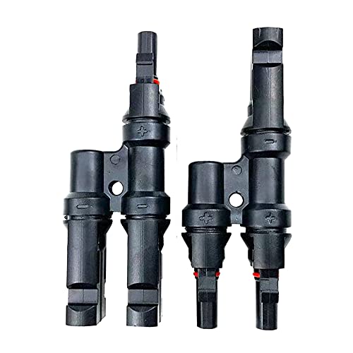 Y型並列 mc4 コネクタ 分岐 ソーラーパネル コネクター 並列mc4コネクター ブランチ MMF+FFM ペア 2個 1セット UV耐久 防水 防塵