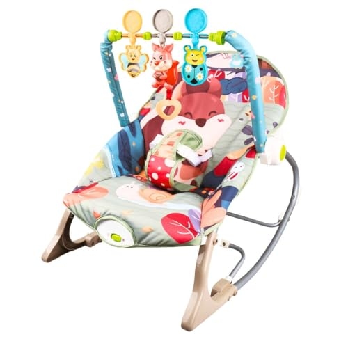 Maxi Baby Cadeira de Descanso e Balanço Bebê Musical Funtime Baxter (Esquilo)