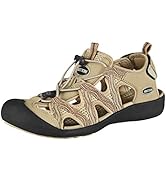 GRITION Trekkingsandalen Damen Geschlossene Sandalen,Wandersandalen Wasserfest Komfort Atmungsakt...