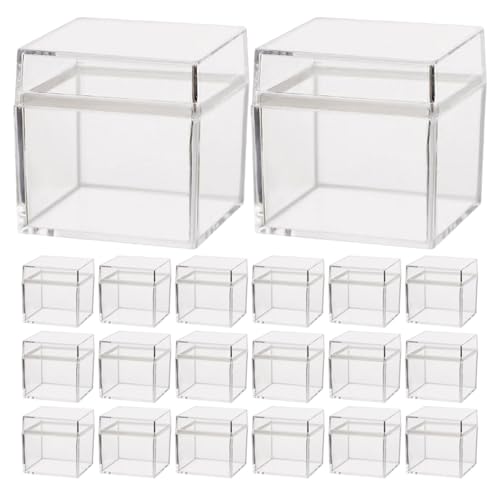 Boîtes en plastique transparent 5 cm MOKKHNB emballage chocolat friandises cadeaux