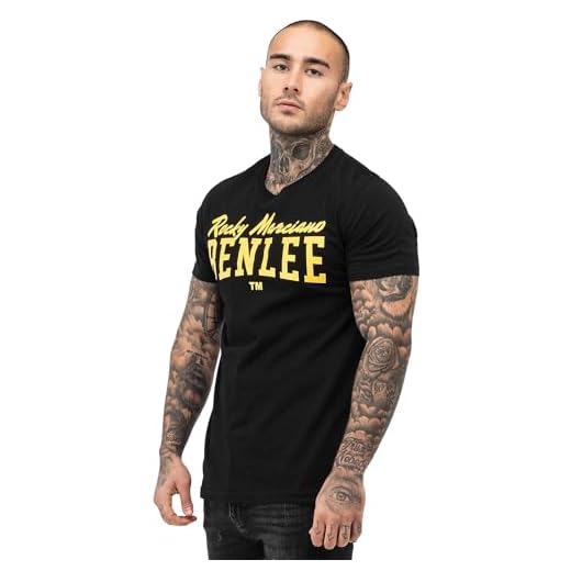 BENLEE Rocky Marciano Herren T-Shirt Trägerhemd Promo Shortsleeve Logo, Schwarz, L