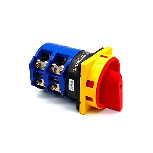 ATO 63A Rotary Switch, 4 Pole, 2 Position Universal Rotary Cam Switch, Safe and Reliable Changeover Switch (63A)