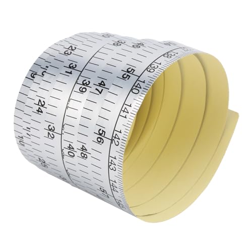 Cinta métrica adhesiva flexible 2 piezas Decimales y pulgadas miniatura 7