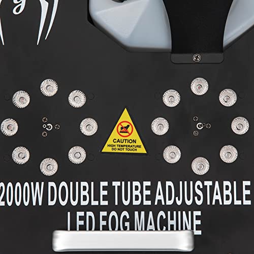 Máquina de humo de 2000 W con 16 luces LED RGB, control DMX y mando a distancia, efecto de iluminación para escenarios, bodas, fiestas y bares miniatura 7
