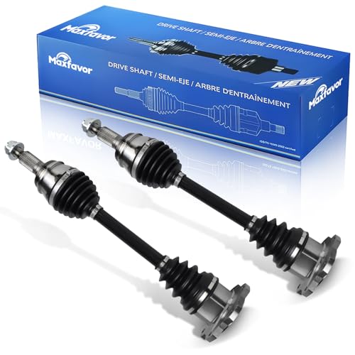 Maxfavor CV Axle Front Pair Fit for 2007-2020 Chevy Tahoe CV Axles 2007 08 09 2010 2011 2012 2013 2014 2015 2016 2017 CV Joint Shaft Assembly Left Right Driver Passenger Side 4.8L 5.3L 6.0L 6.2L