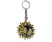 Sun and Moon Celestial 3D Figurine Keychain Multicolored MacramÃ© Metal Ring - Handmade Gifts Boho Car Keys Bag Accessories