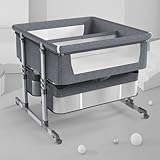 ● Installation facile, berceau portable pour bébé Aucun outil n'est nécessaire lors de l'assemblage. Veuillez suivre les instructions du manuel pour l'assemblage. Ce berceau portable est un incontournable pour les nouveaux parents et également un cadeau parfait pour la fête des mères ou les cadeaux de baby shower.