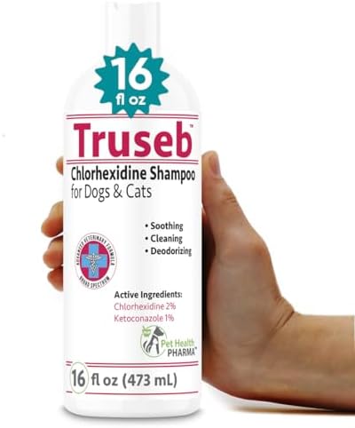 Truseb Chlorhexidine Shampoo for Dogs Cats & Horses with Aloe Ver...