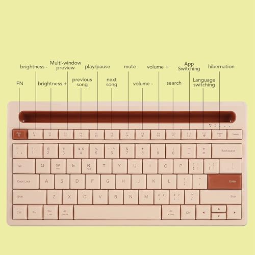 Clavier ordinateur portable et tablette Dpofirs 79 touches Bluetooth sans fil silencieux compact - 4