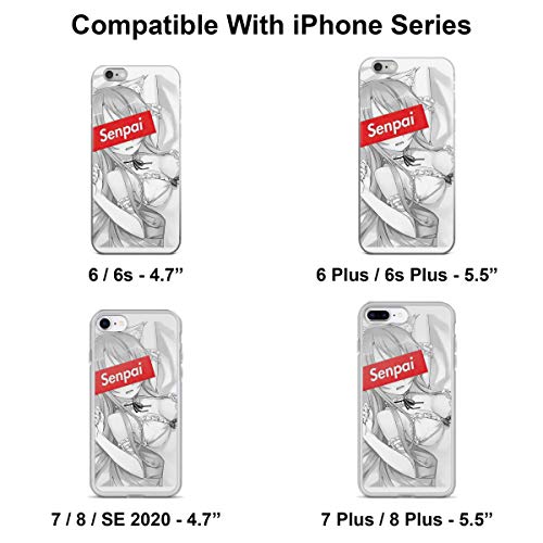 Phone Case Hentai Senpai Neko Asuna Compatible With Iphone 6 6S 7 8 X Xs Xr 11 12 Pro Max Mini Se 2020 Scratch Accessories Anti Transparent #TOP3