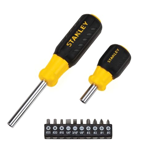 Stanley Chave Catraca 12 Peças MultiBits, Trabalhos de Fixação Rápidos e Fáceis, Modelo STHT60085-LA