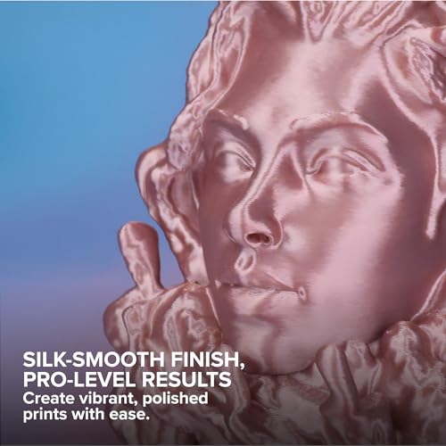 Image of Polymaker Panchroma Silk PLA Filament 1.75mm 1kg, Shiny Rose Gold, New and Improved Formula, Better Strength, Printing Speed and Clog-Free. Works in Most FDM and Multicolor 3D Printers.