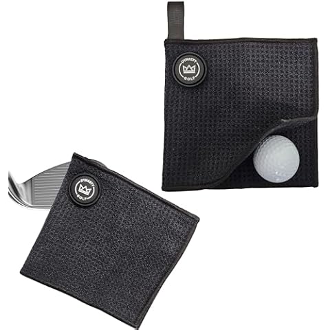 Magnetic Golf Towel with Clip Cover