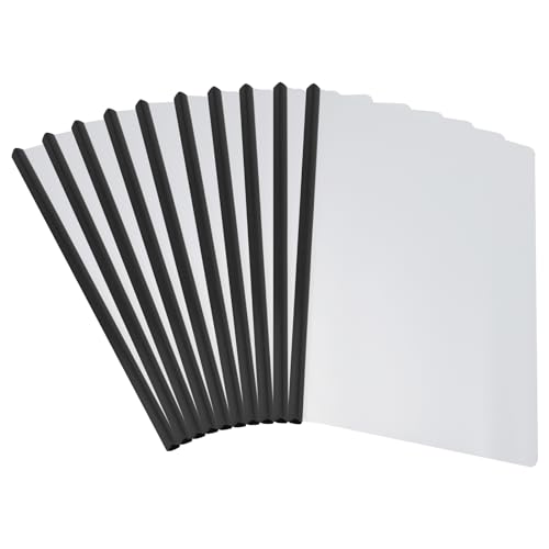 PATIKIL Transparent Rapport Couvercles avec Coulissant Barre, 10 pcs 15mm