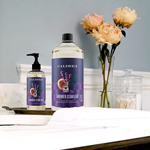 Caldrea Hand Soap Refill, Aloe Vera Gel, Olive Oil And Essential Oils To Cleanse And Condition, Lavender Cedar Leaf, 32 Oz #TOP4