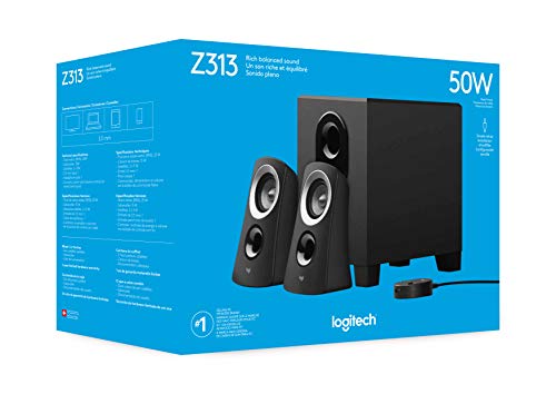 Image of Logitech Z313 2.1 Channel Multimedia Speaker System with Volume Control Remote
