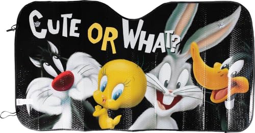 Tataway Parasole Anteriore Auto Looney Tunes 130X70 Cm – Protezione Solare Parabrezza Con Bugs Bunny, Daffy Duck, Titti E Silvestro | Bambini E Bambine - 2