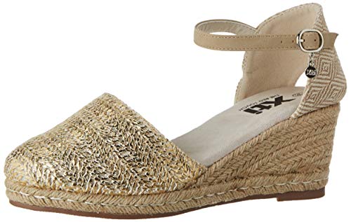XTI 49704.0, Sandalias con Plataforma para Mujer, Dorado (Oro Oro), 38 EU