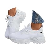 Genérico Zapatillas Deporte Zapatillas Running Mujer Correr Jogging Caminar Bambas Gimnasio Fitness Atlético Tenis Trabajo Sneakers Ligeros Transpirables Zapatillas Deportivas