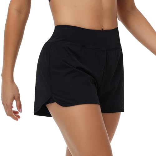 Blaosn Flowy Running Shorts for Women Workout Athletic Gym Yoga Tennis Pants High Waisted with Pockets Cute Clothes Summer3
