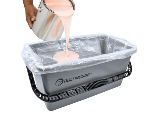 ROLLINGDOG Farbeimer Einsatz Auskleidungen – 5 Stück Verwendung mit 45,7 cm Farbeimer,leicht zu reinigen und zu ersetzen