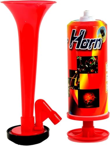 Handheld Air Horn Super Loud Noise Maker Bear Horn Self Defense Portable Air Pump Horn Sports and Marine Signal Safety Alarm Horn for Boating Sports Events Birthday Parties (Plastic)