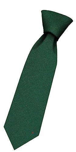 Cravate en laine garçon Plain Ancient Green tissée en Écosse I LUV LTD
