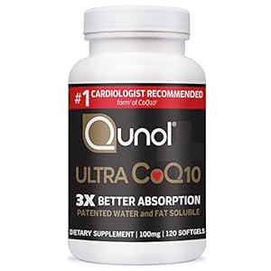 CoQ10 100mg Softgels – Qunol Ultra 3x Better Absorption Coenzyme Q10 Supplements – Antioxidant Supplement For Vascular…