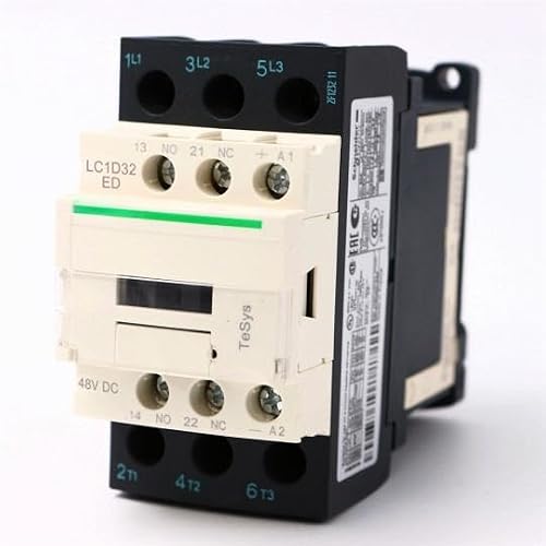 Phnoitpq One Color Lc1d32ed Dc Contactor 3P 3No Lc1-D32ed 32A 48V Dc Coil
